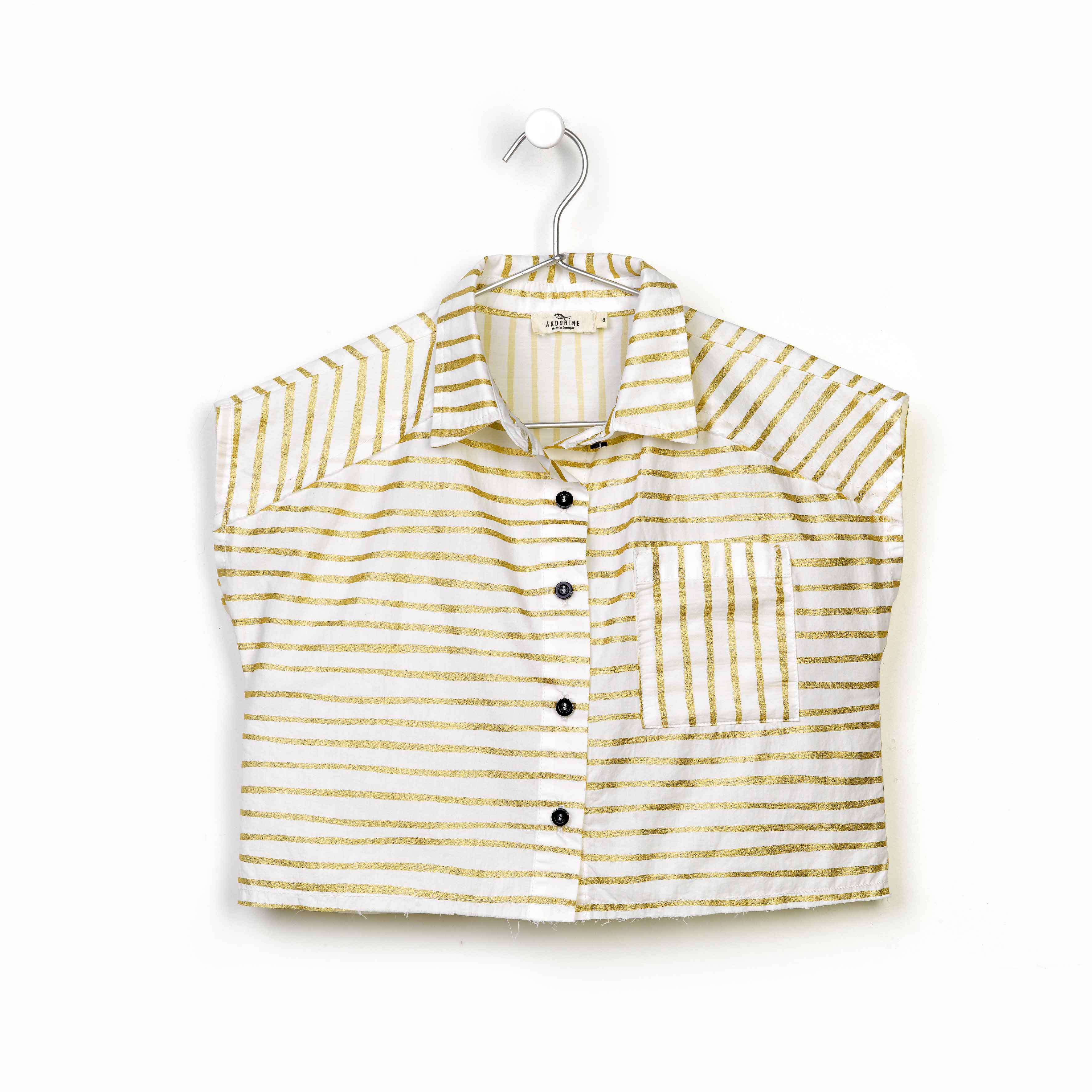 STRIPED CROPPED SHIRT
