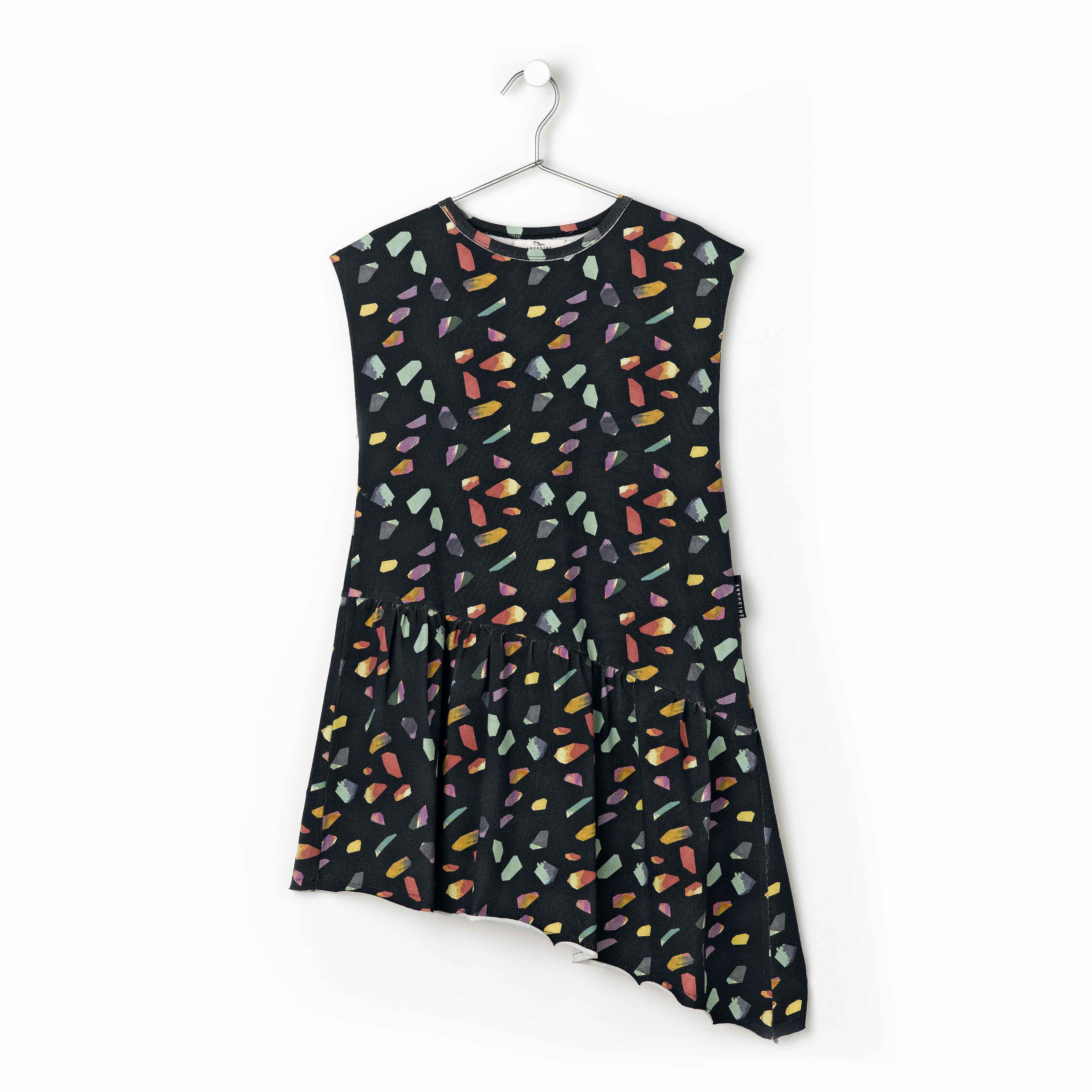ASSYMETRIC PRINTED DRESS